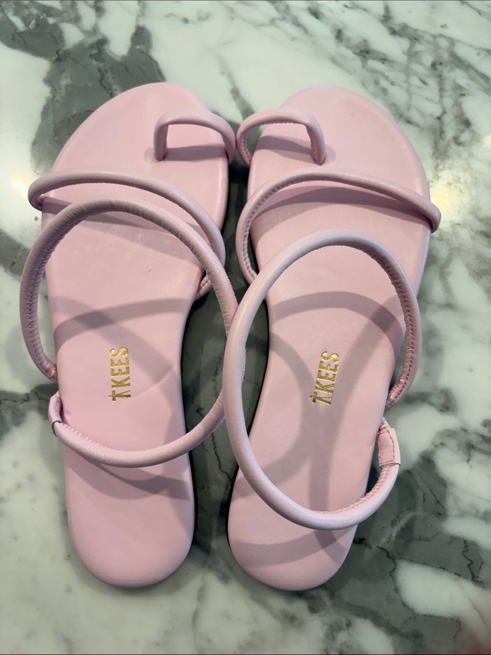 TKEES Tubular Mia Pink Double-Strap Slide Sandals